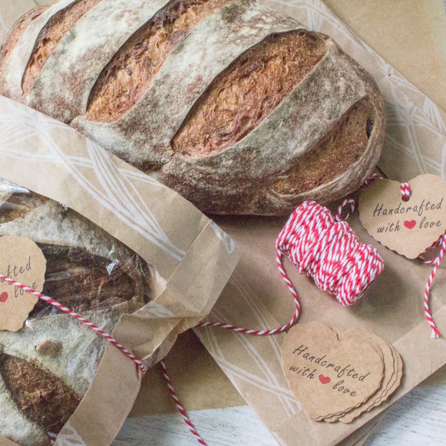 Home Artisan Bread Making Kit Oval- 9 Inch Oval Banneton Bread Proofing Basket Cloth Liner, Bread Lame, Dough Scrapers, Bread Whisk Bread Bags Kraft Tags, Bakers Twine Gift Box Recipe eBook